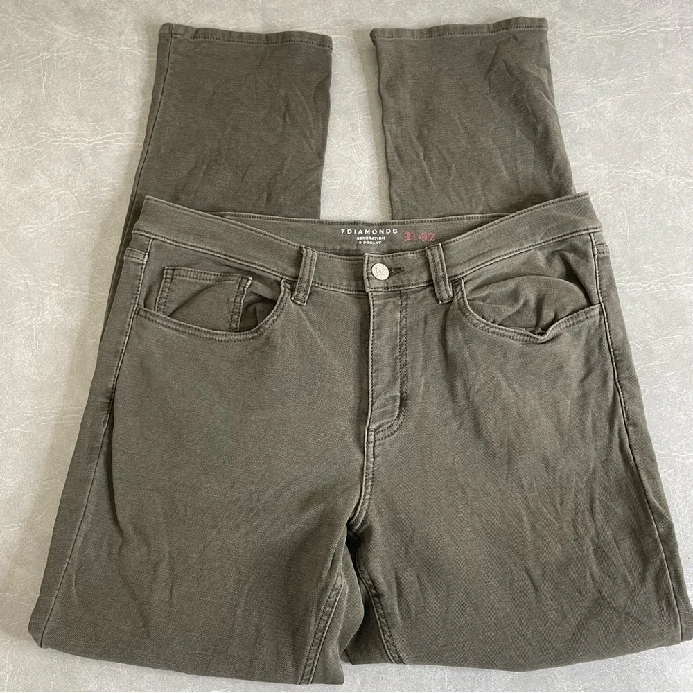 7 Diamonds Charcoal Slim Jeans 33 x 32 - Picture 6 of 6